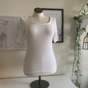 Soft white shirt with sleeves